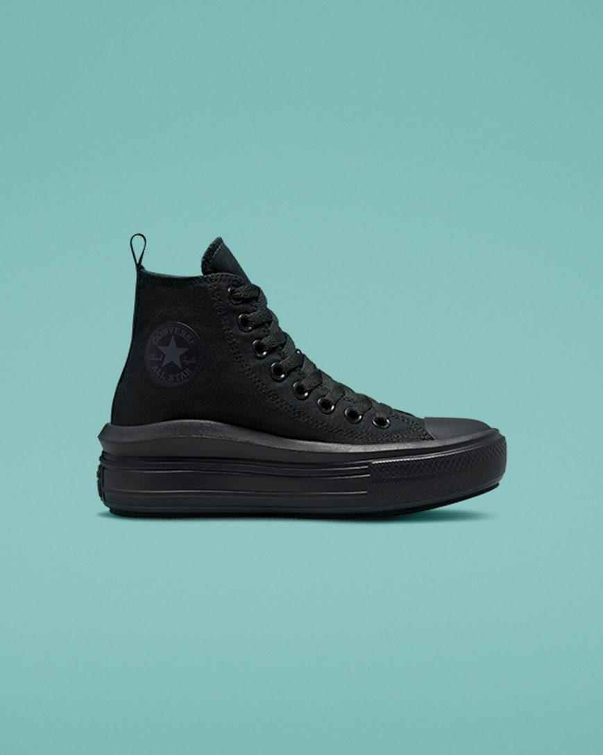 Topanky Na Platforme Converse Chuck Taylor All Star Move Vysoke Dievcenske Čierne Siva | SK AENSR7